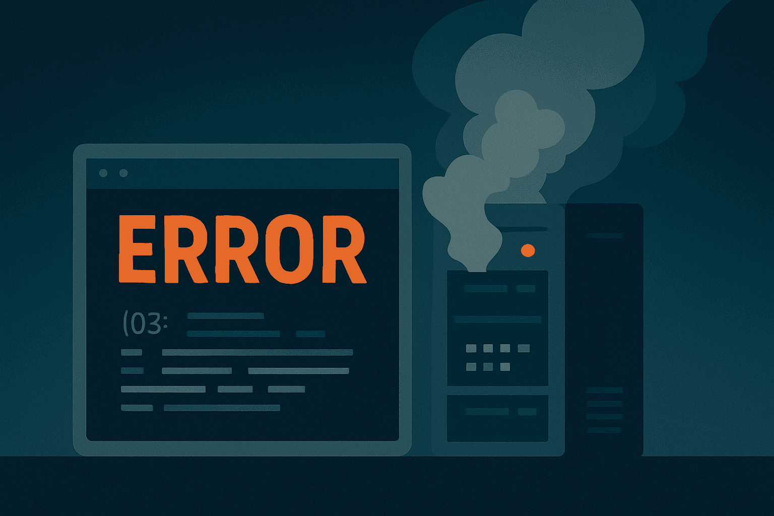 A stylized terminal background